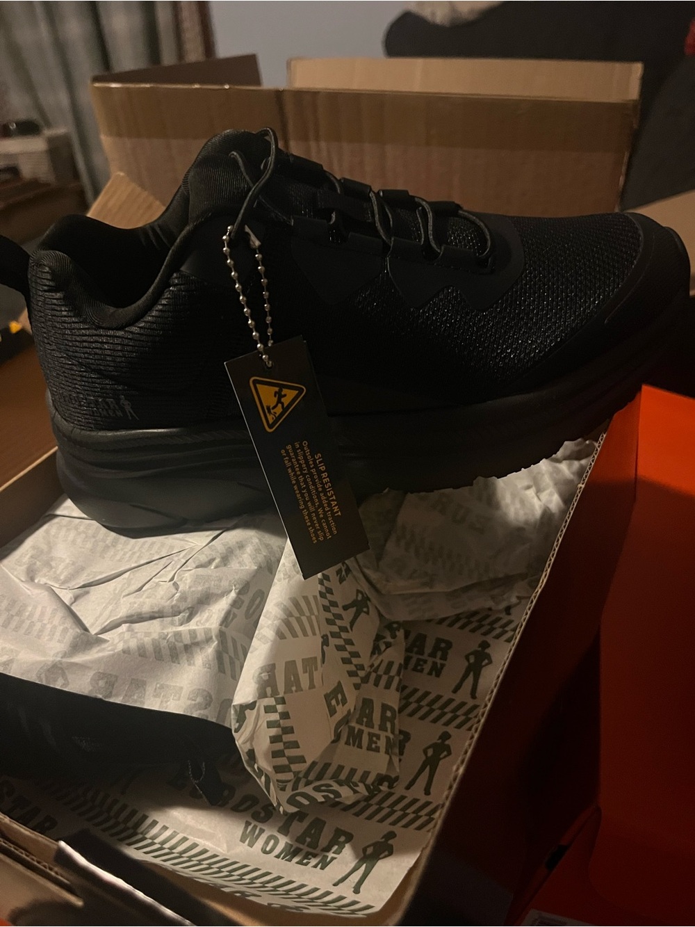 Eurostar Women All-Black Athletic Work Sneaker